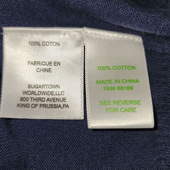 Lilly Pulitzer Womens Navy Blue Initial Sweater Medium - Picture 4 of 4